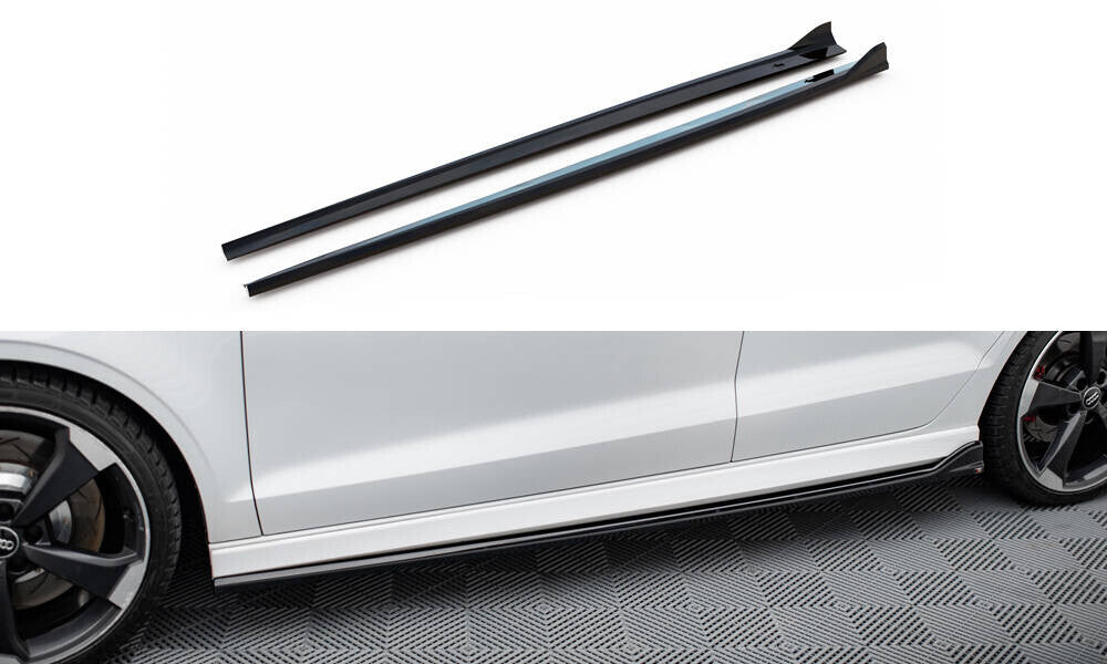 Seitenschweller Ansatz Cup Leisten V.3 für Audi RS3 Limousine 8V Facelift   Maxton Design
