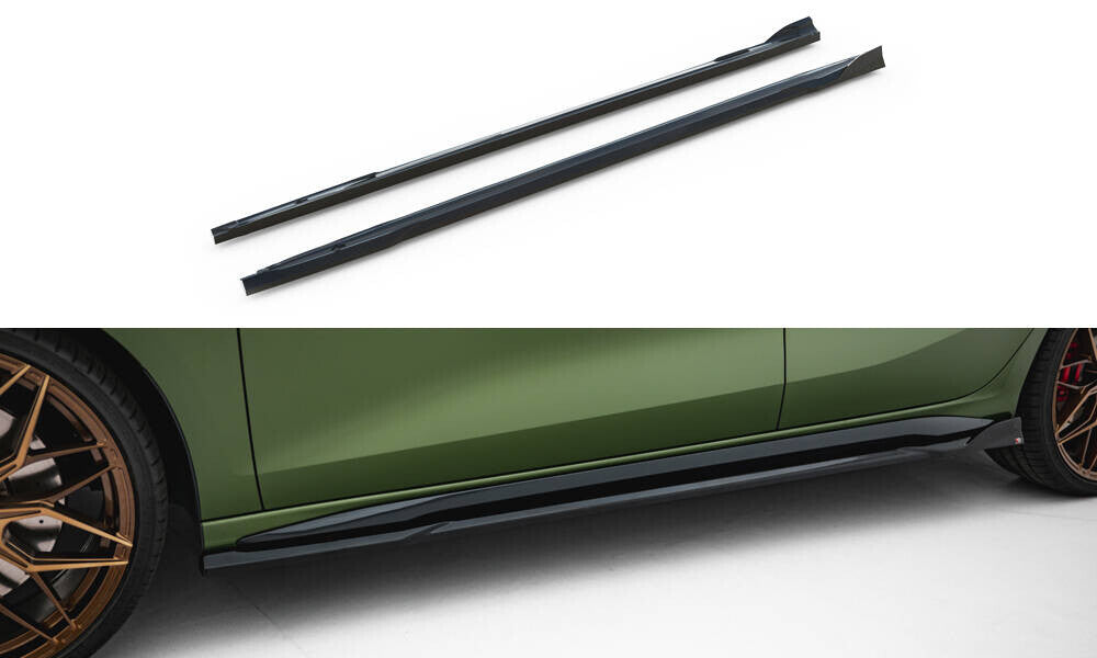 Seitenschweller Ansatz Cup Leisten V.3 für Audi S3 / A3 S-line 8Y Facelift   Maxton Design