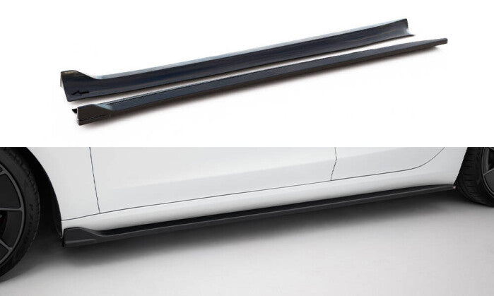 Seitenschweller Ansatz Cup Leisten V.3 für Tesla Model 3 Performance Mk1 FL   Maxton Design