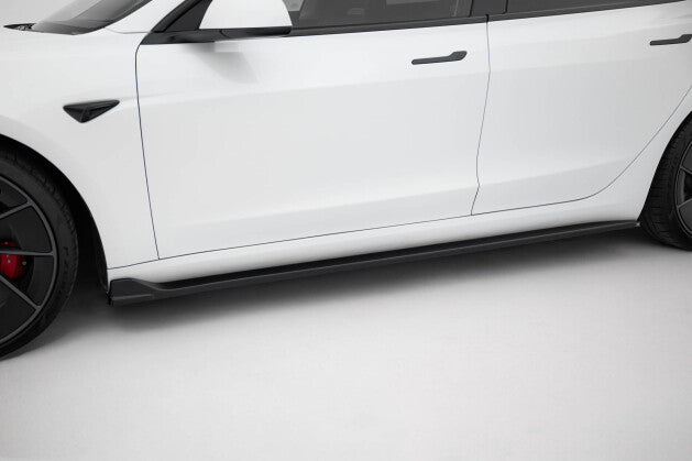 Seitenschweller Ansatz Cup Leisten V.3 für Tesla Model 3 Performance Mk1 FL   Maxton Design