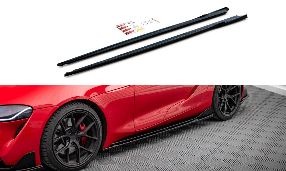 Seitenschweller Ansatz Cup Leisten V.3 für Toyota Supra Mk5   Maxton Design
