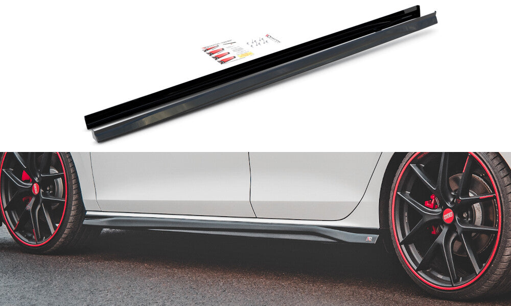 Seitenschweller Ansatz Cup Leisten V.3 für VW Golf 8 GTI   Maxton Design
