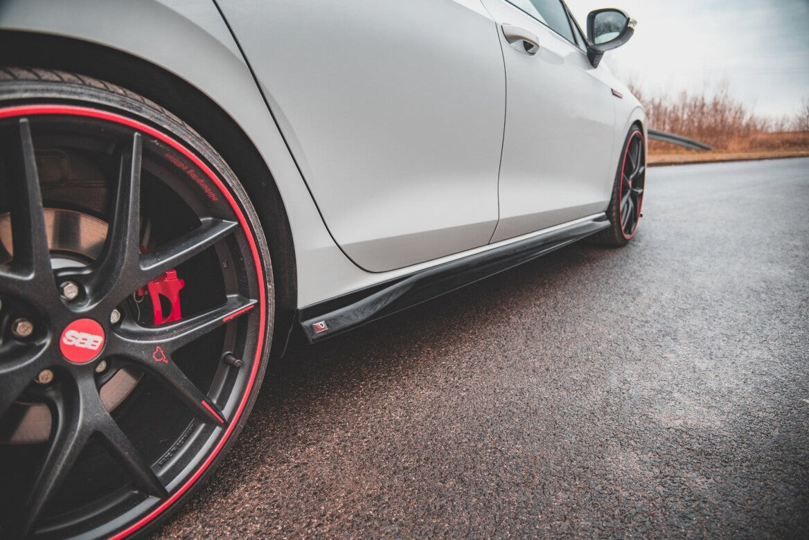 Seitenschweller Ansatz Cup Leisten V.3 für VW Golf 8 GTI   Maxton Design