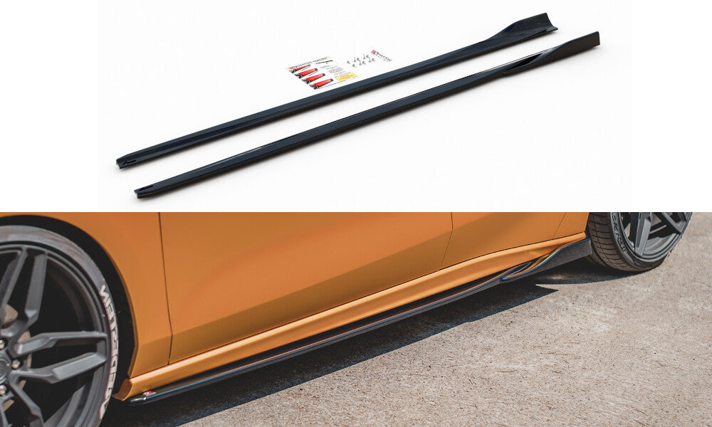 Seitenschweller Ansatz Cup Leisten V.4 für Ford Focus ST / ST-Line Mk4   Maxton Design