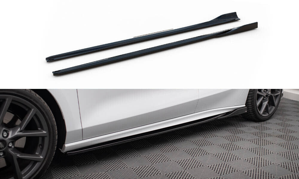 Seitenschweller Ansatz Cup Leisten V.4 für Ford Focus ST / ST-Line Mk4   Maxton Design