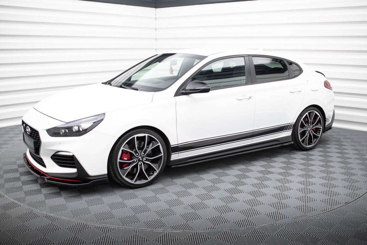 Seitenschweller Ansatz Cup Leisten V.4 für Hyundai I30 N + Facelift   Maxton Design