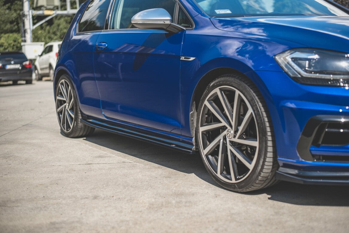 Seitenschweller Ansatz Cup Leisten V.4 für VW Golf 7 R/ R-Line FL   Maxton Design