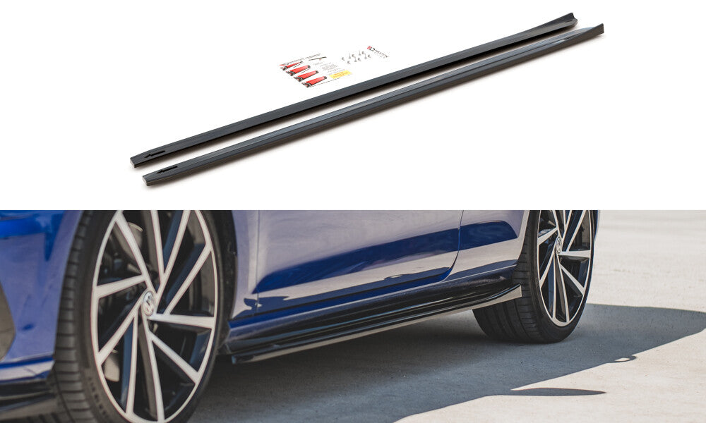 Seitenschweller Ansatz Cup Leisten V.4 für VW Golf 7 R/ R-Line FL   Maxton Design