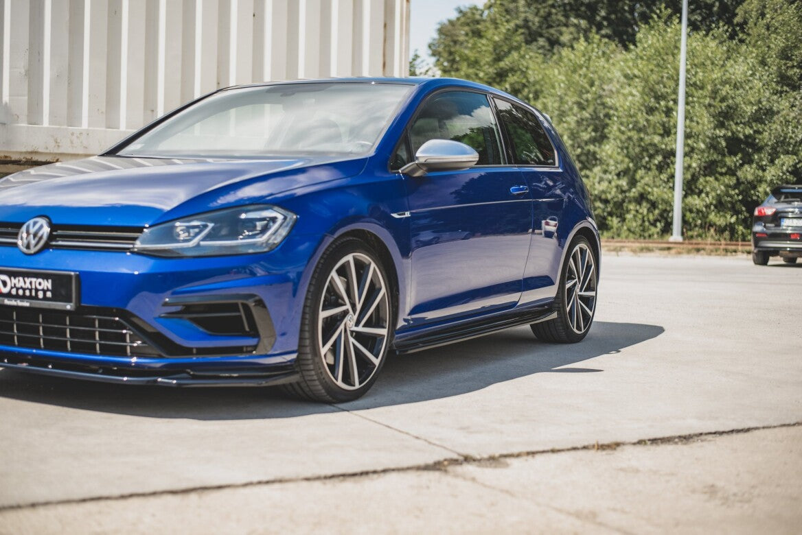Seitenschweller Ansatz Cup Leisten V.4 für VW Golf 7 R/ R-Line FL   Maxton Design