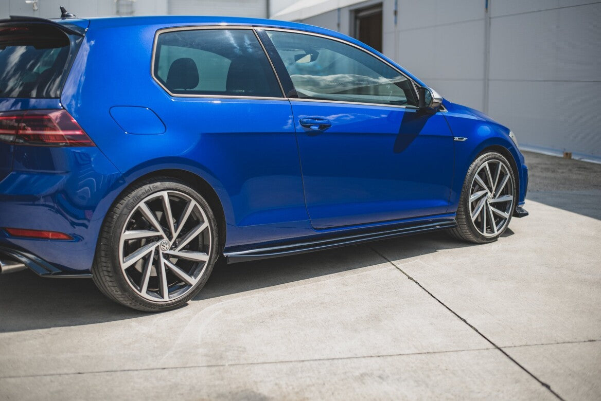 Seitenschweller Ansatz Cup Leisten V.4 für VW Golf 7 R/ R-Line FL   Maxton Design