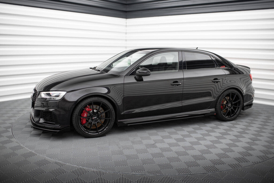 Seitenschweller Flaps für Audi RS3 Limousine 8V Facelift   Maxton Design