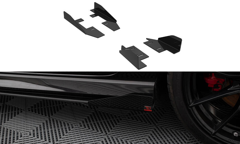 Seitenschweller Flaps für Audi RS3 Limousine 8V Facelift   Maxton Design