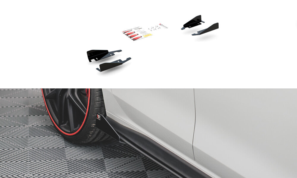 Seitliche Schweller Flaps für VW Golf 8 GTI / GTI Clubsport   Maxton Design