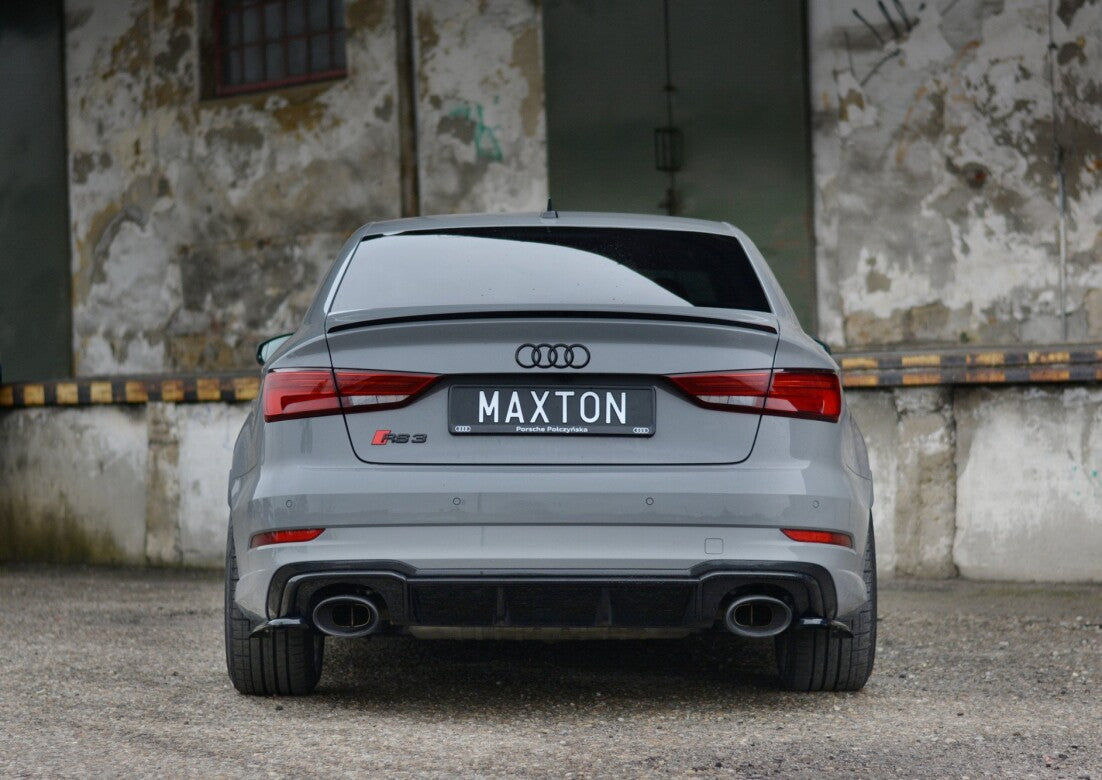 Splitter / Heck Ansatz Diffusor für Audi RS3 8V FL Limousine   Maxton Design