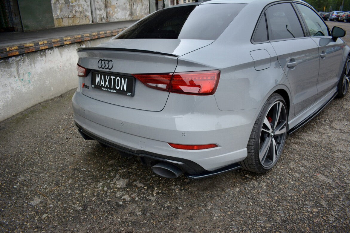 Splitter / Heck Ansatz Diffusor für Audi RS3 8V FL Limousine   Maxton Design