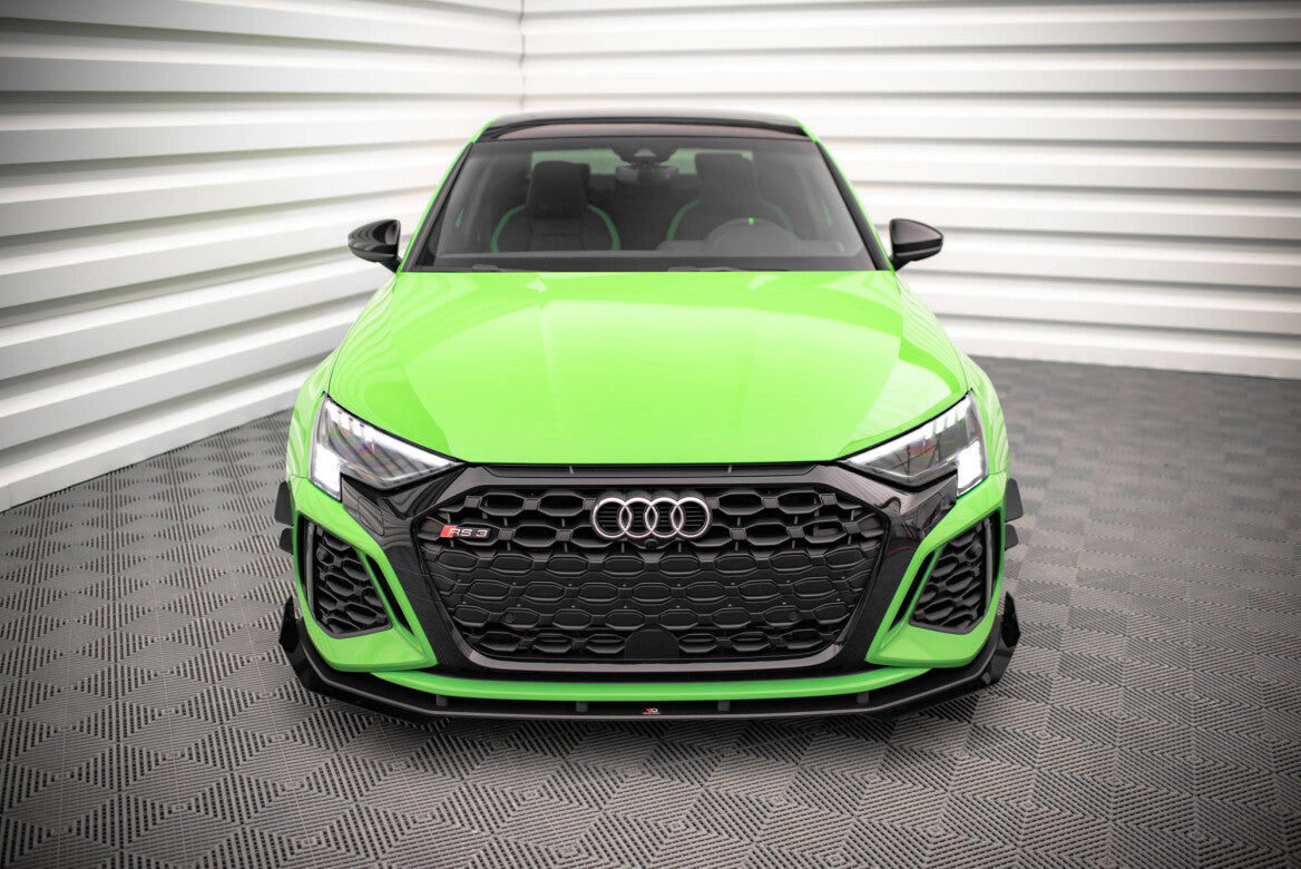 Stoßstangen Flaps Wings vorne Canards für Audi RS3 8Y   Maxton Design