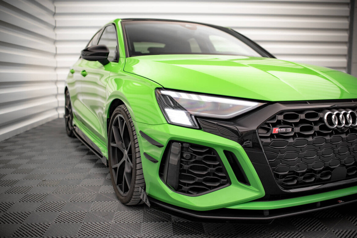 Stoßstangen Flaps Wings vorne Canards für Audi RS3 8Y   Maxton Design