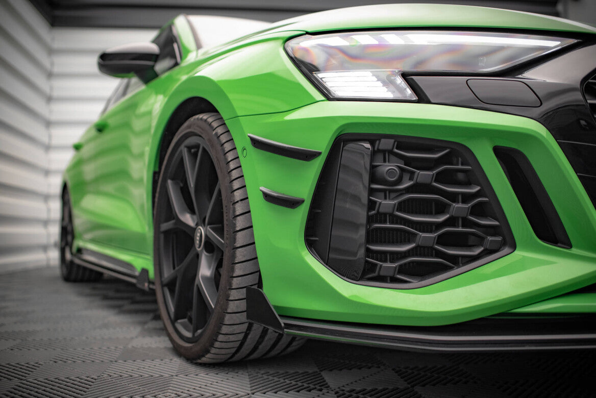 Stoßstangen Flaps Wings vorne Canards für Audi RS3 8Y   Maxton Design