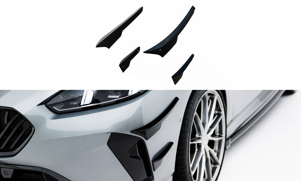 Stoßstangen Flaps Wings vorne Canards für BMW M135i F70   Maxton Design