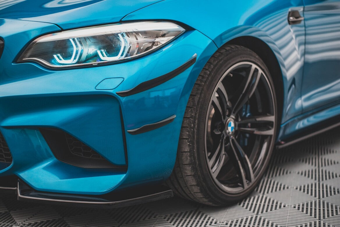 Stoßstangen Flaps Wings vorne Canards für BMW M2 F87   Maxton Design