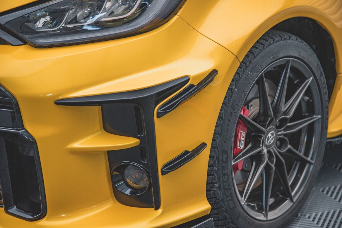 Stoßstangen Flaps Wings vorne Canards für Toyota GR Yaris   Maxton Design