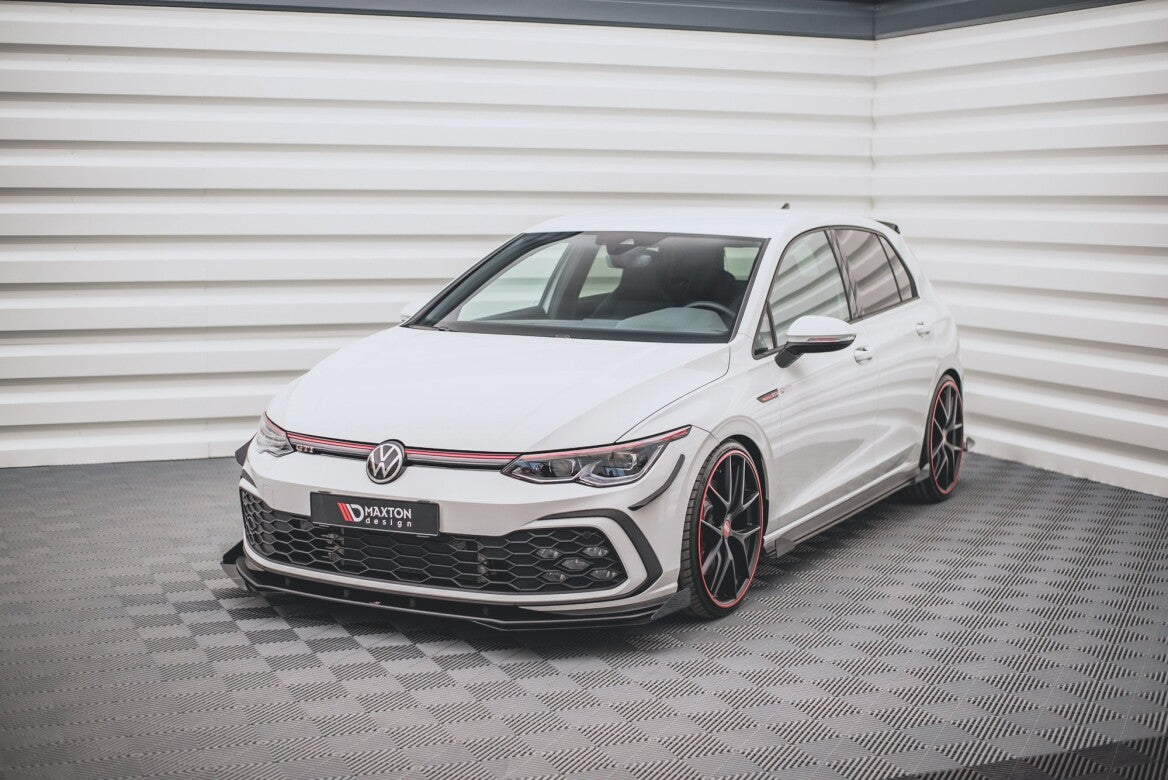 Stoßstangen Flaps Wings vorne Canards für VW Golf 8 GTI   Maxton Design