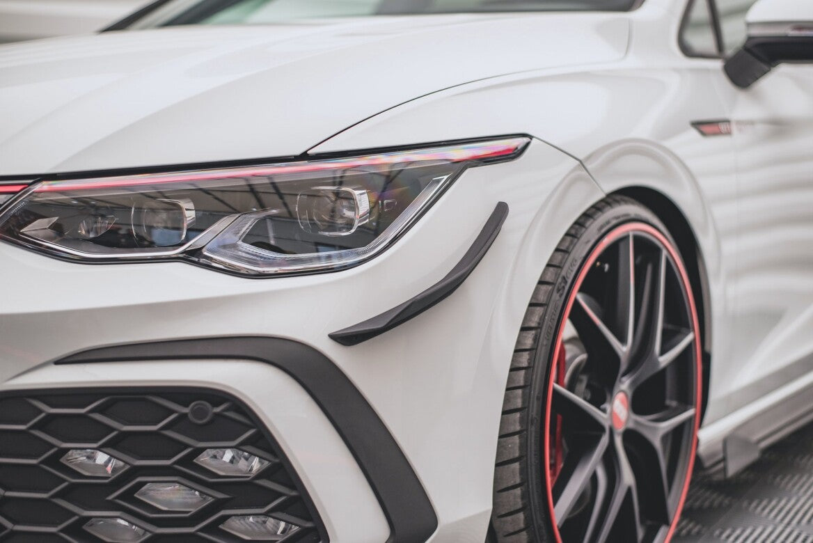 Stoßstangen Flaps Wings vorne Canards für VW Golf 8 GTI   Maxton Design