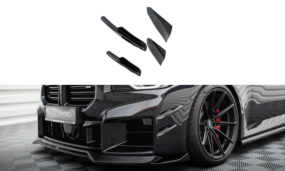 Canards Vorne Stoßstangenflügel für BMW M2 G87   Maxton Design
