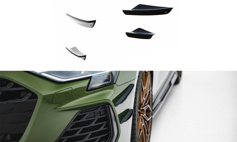 Stoßstangenflügel Wings vorne (Canards) für Audi S3 / A3 S-line 8Y   Maxton Design
