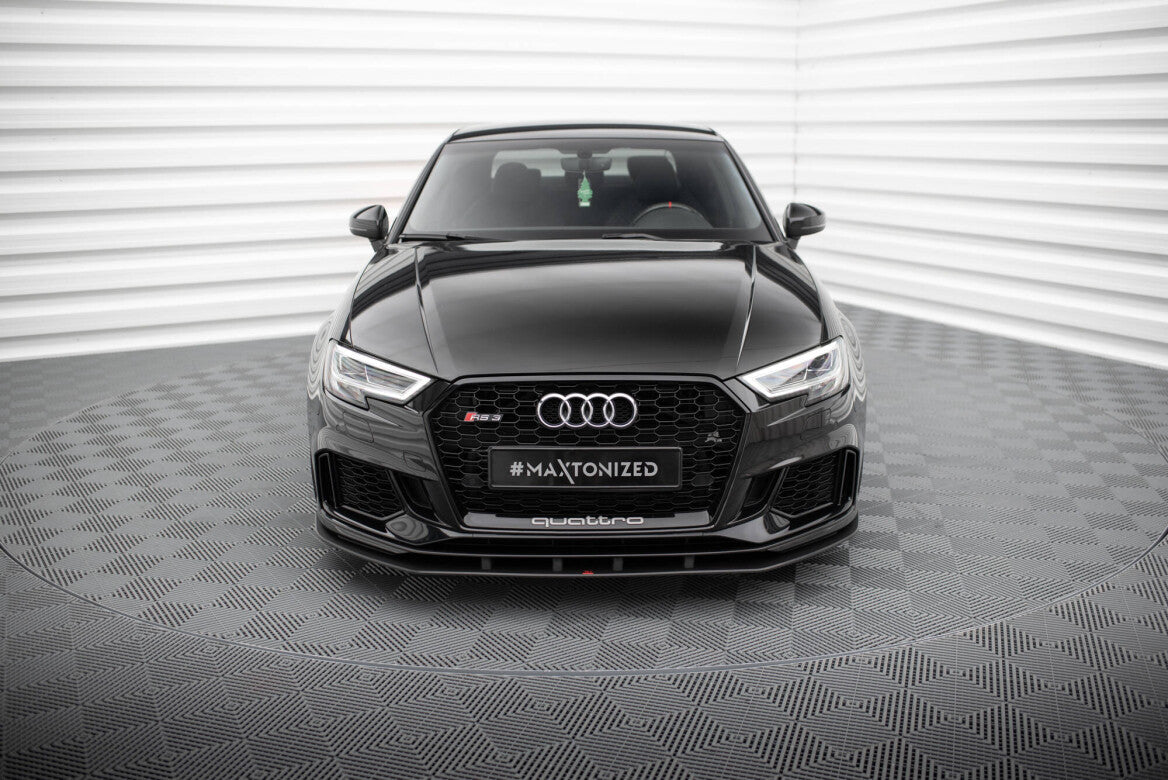 Street Pro Cup Spoilerlippe Front Ansatz für Audi RS3 Limousine 8V Facelift   Maxton Design