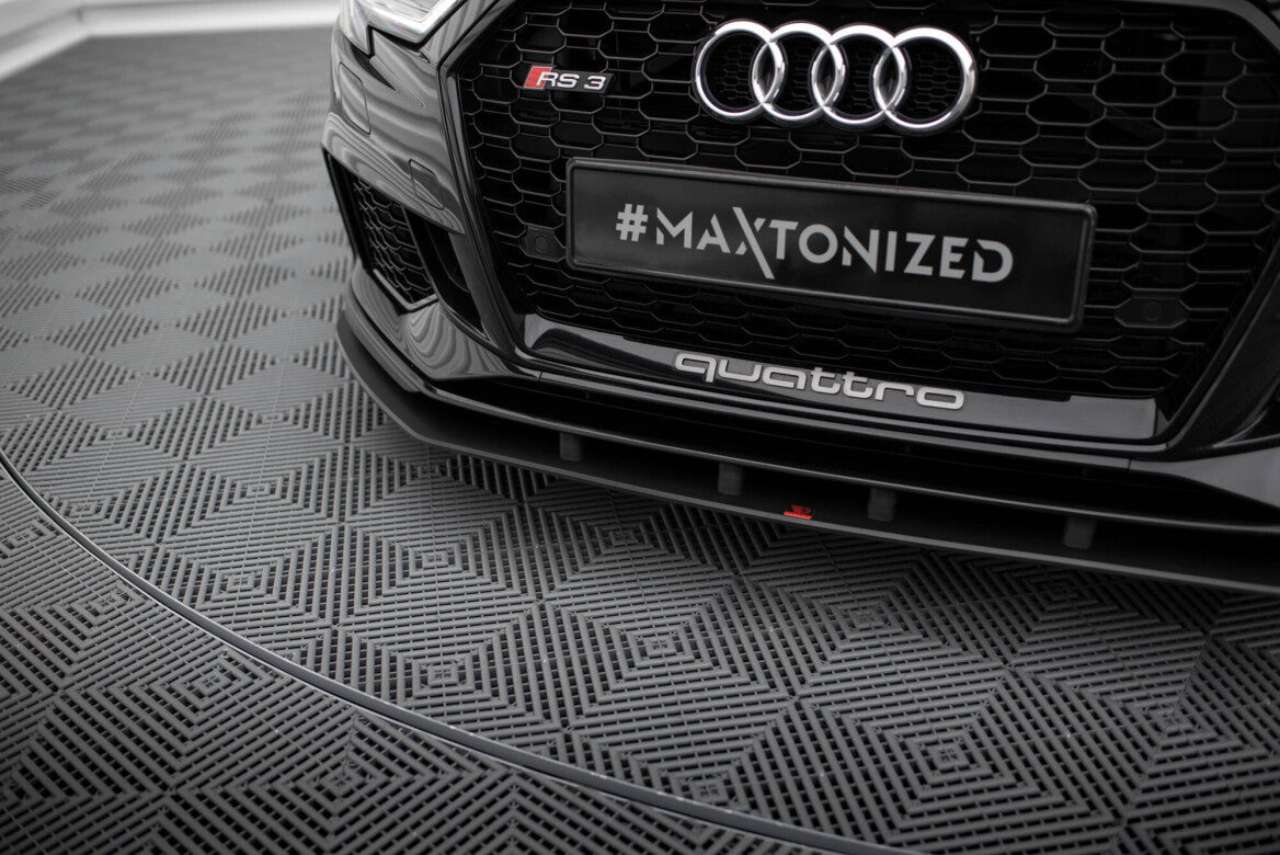 Street Pro Cup Spoilerlippe Front Ansatz für Audi RS3 Limousine 8V Facelift   Maxton Design