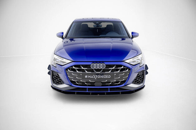 Street Pro Cup Spoilerlippe Front Ansatz für Audi S3 / A3 S-line 8Y Facelift   Maxton Design