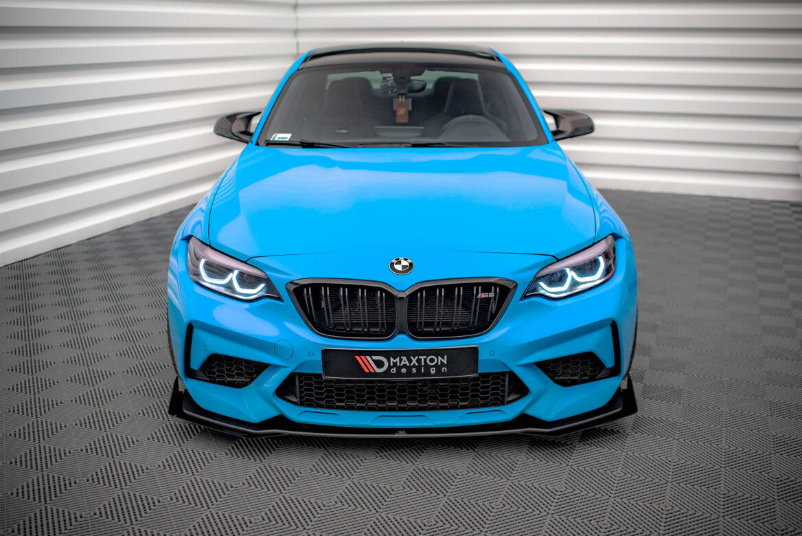 Street Pro Cup Spoilerlippe Front Ansatz für BMW M2 F87 + Flaps   Maxton Design