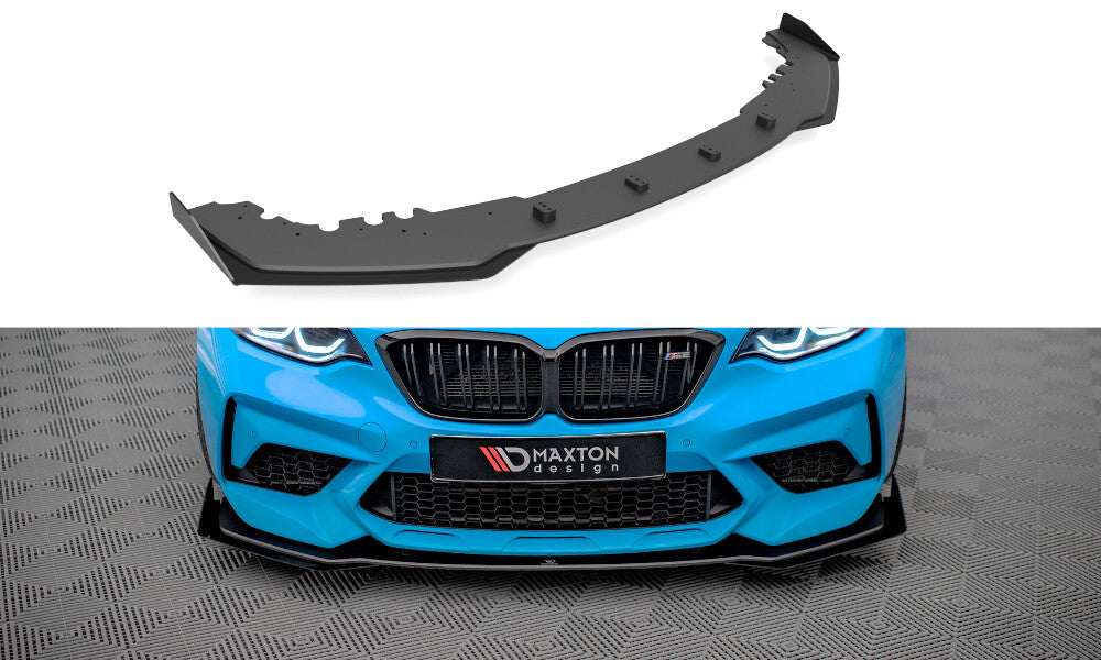 Street Pro Cup Spoilerlippe Front Ansatz für BMW M2 F87 + Flaps   Maxton Design