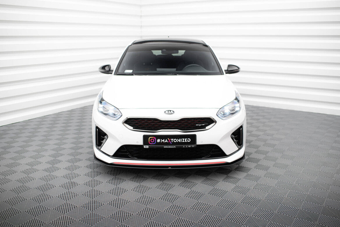Street Pro Cup Spoilerlippe Front Ansatz für Kia Ceed GT Mk3 / Proceed Mk1   Maxton Design