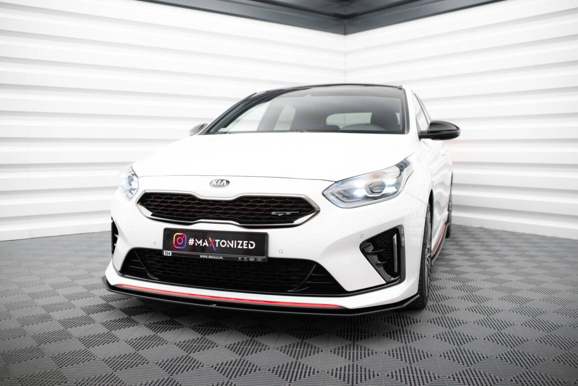 Street Pro Cup Spoilerlippe Front Ansatz für Kia Ceed GT Mk3 / Proceed Mk1   Maxton Design
