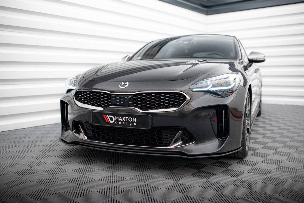 Street Pro Cup Spoilerlippe Front Ansatz für Kia Stinger GT / GT-Line   Maxton Design