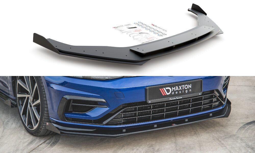 Street Pro Cup Spoilerlippe Front Ansatz für VW Golf 7 R Facelift   Maxton Design