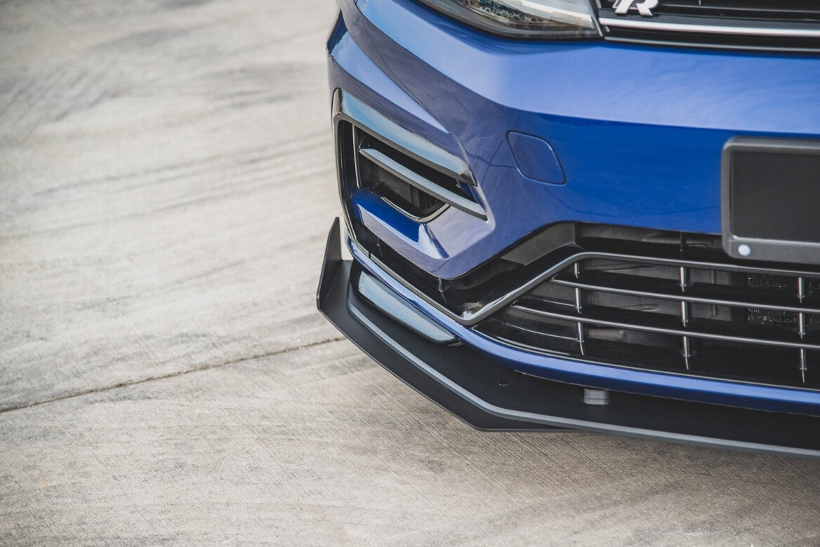 Street Pro Cup Spoilerlippe Front Ansatz für VW Golf 7 R Facelift   Maxton Design