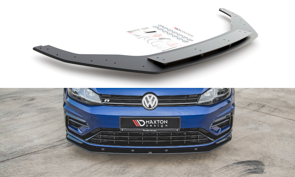 Street Pro Cup Spoilerlippe Front Ansatz für VW Golf 7 R Facelift   Maxton Design