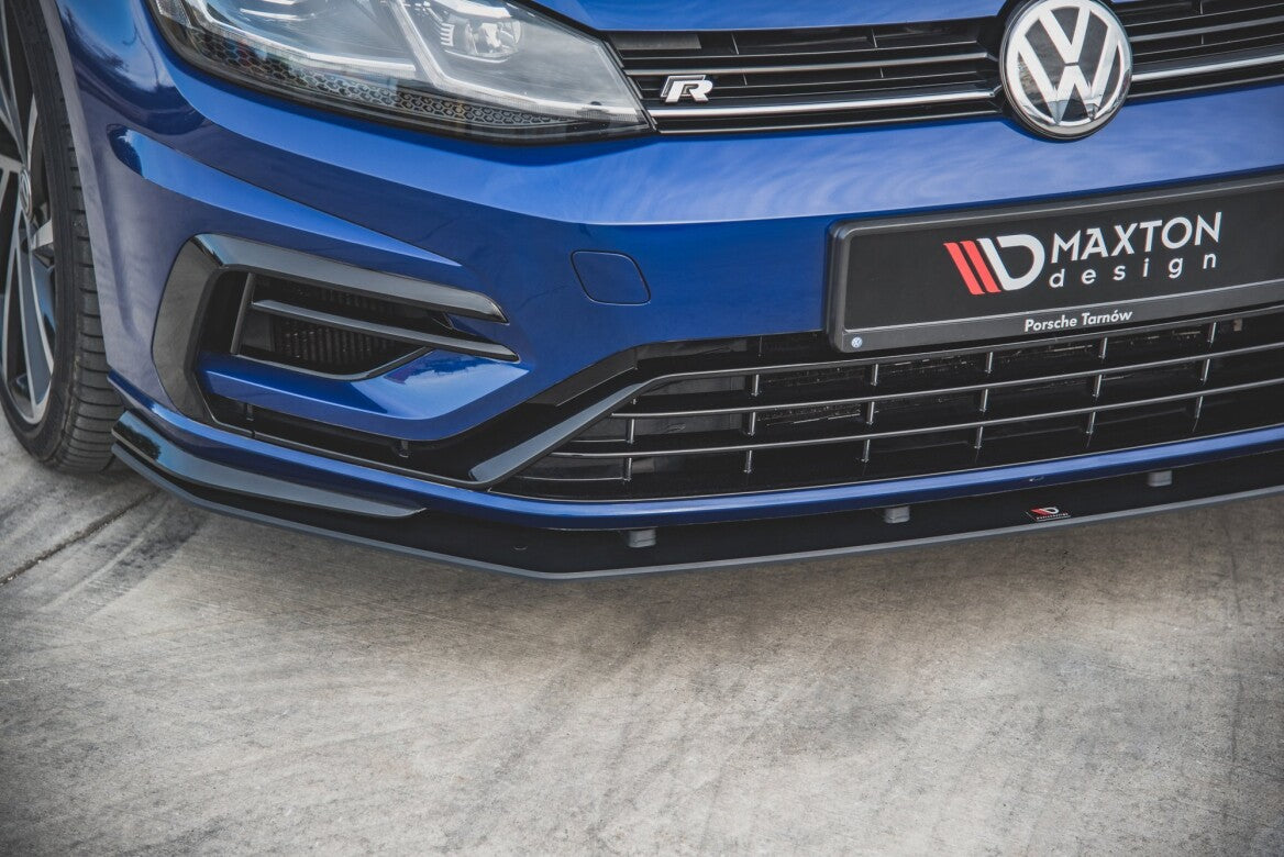 Street Pro Cup Spoilerlippe Front Ansatz für VW Golf 7 R Facelift   Maxton Design