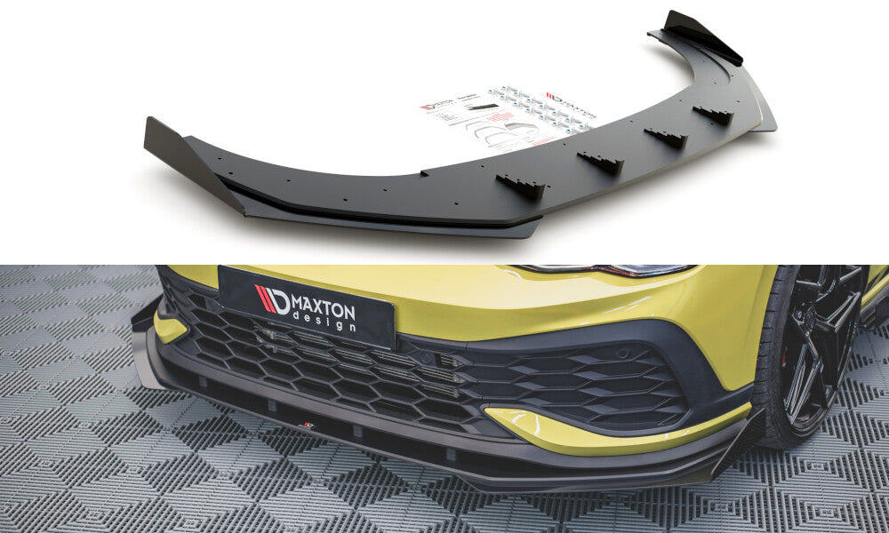 Street Pro Cup Spoilerlippe Front Ansatz für VW Golf 8 GTI Clubsport   Maxton Design