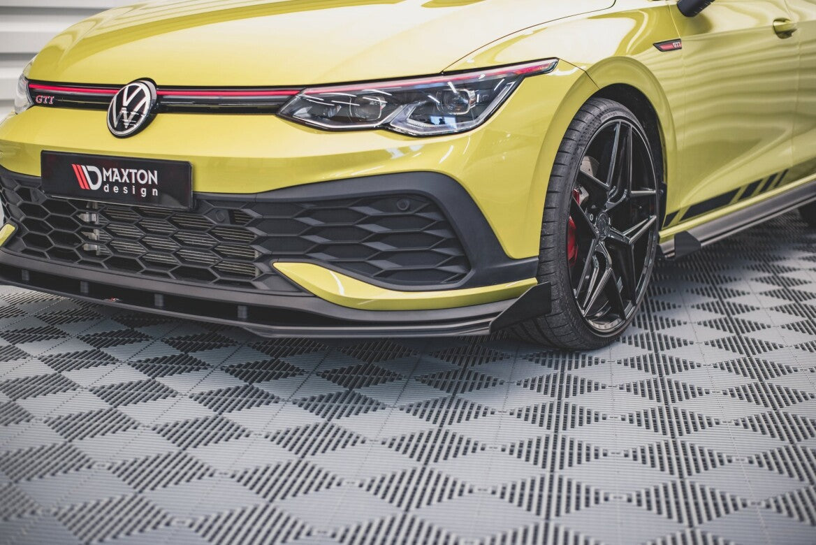 Street Pro Cup Spoilerlippe Front Ansatz für VW Golf 8 GTI Clubsport   Maxton Design
