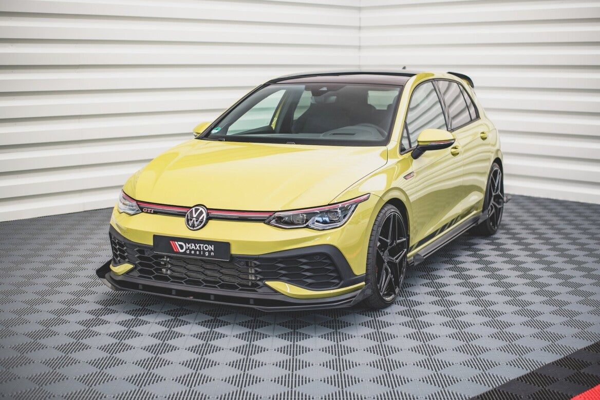 Street Pro Cup Spoilerlippe Front Ansatz für VW Golf 8 GTI Clubsport   Maxton Design