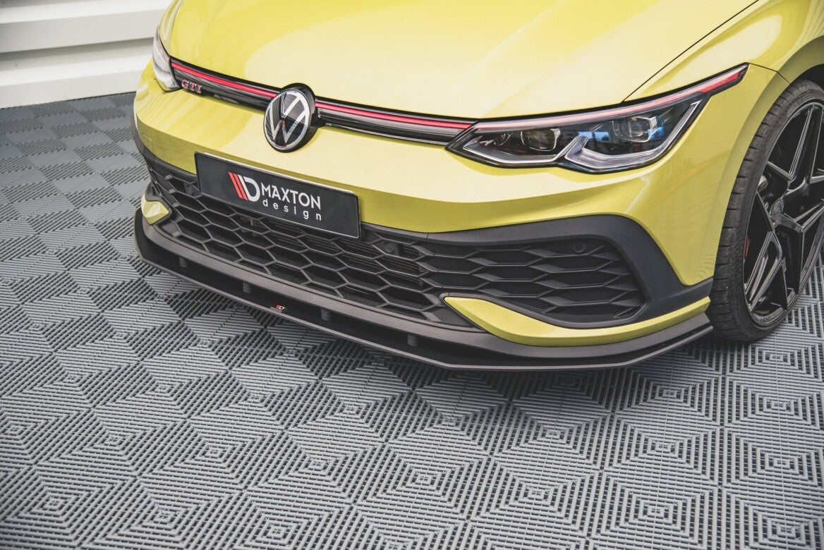Street Pro Cup Spoilerlippe Front Ansatz für VW Golf 8 GTI Clubsport   Maxton Design