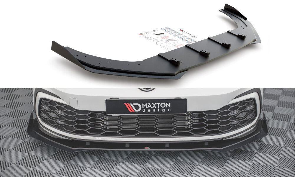 Street Pro Cup Spoilerlippe Front Ansatz für VW Golf 8 GTI   Maxton Design
