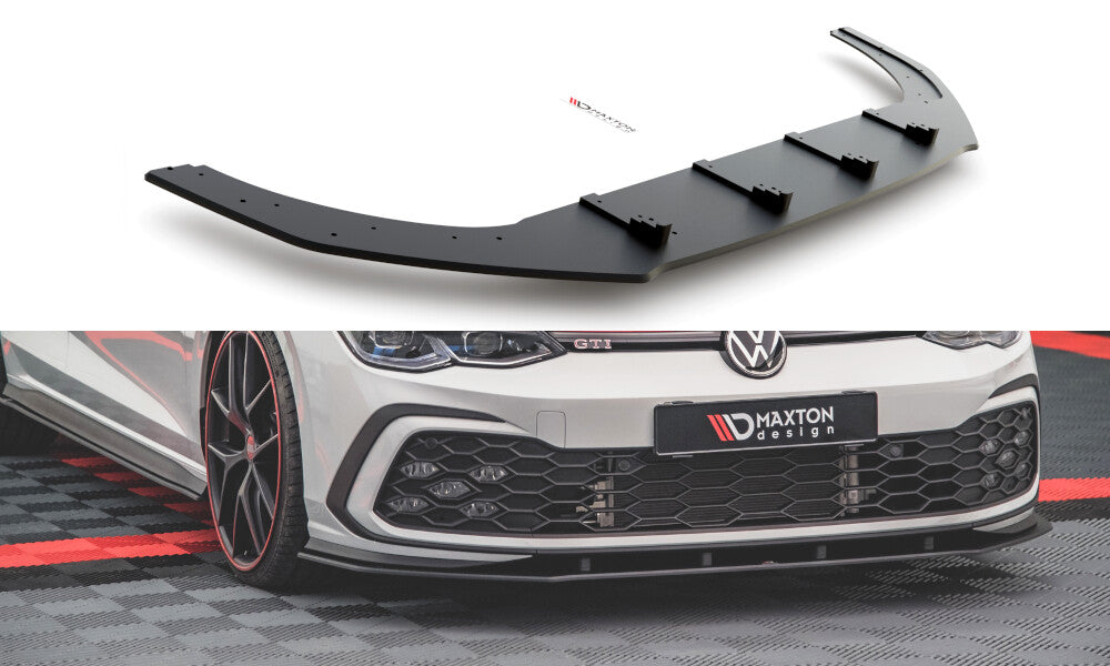 Street Pro Cup Spoilerlippe Front Ansatz für VW Golf 8 GTI   Maxton Design