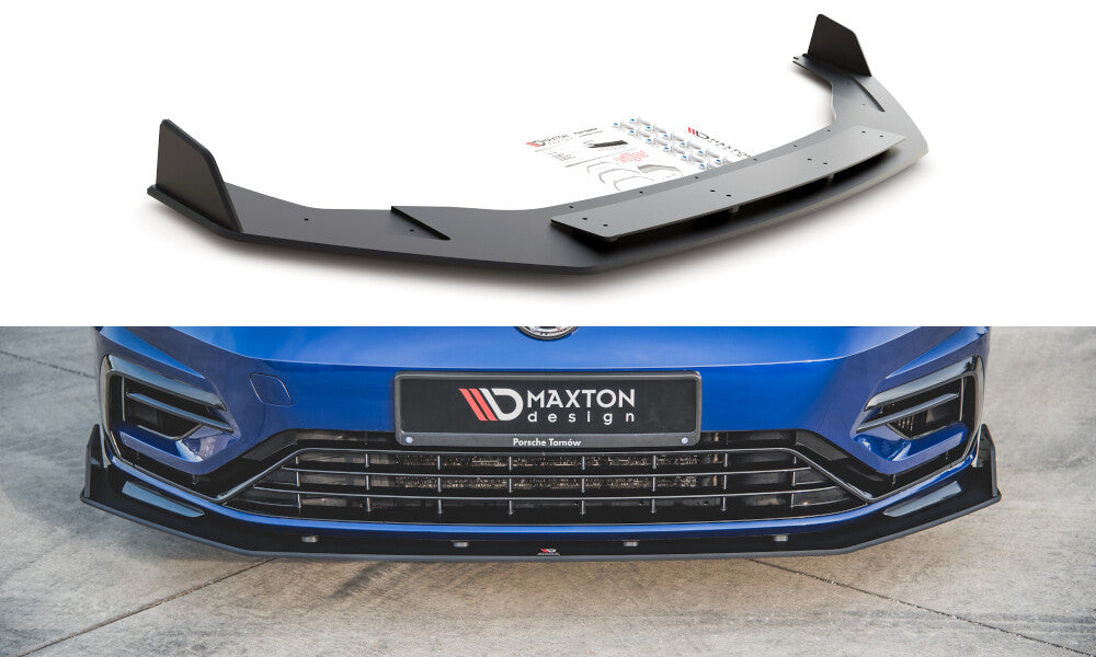 Street Pro Cup Spoilerlippe Front Ansatz V.2 für VW Golf 7 R Facelift   Maxton Design
