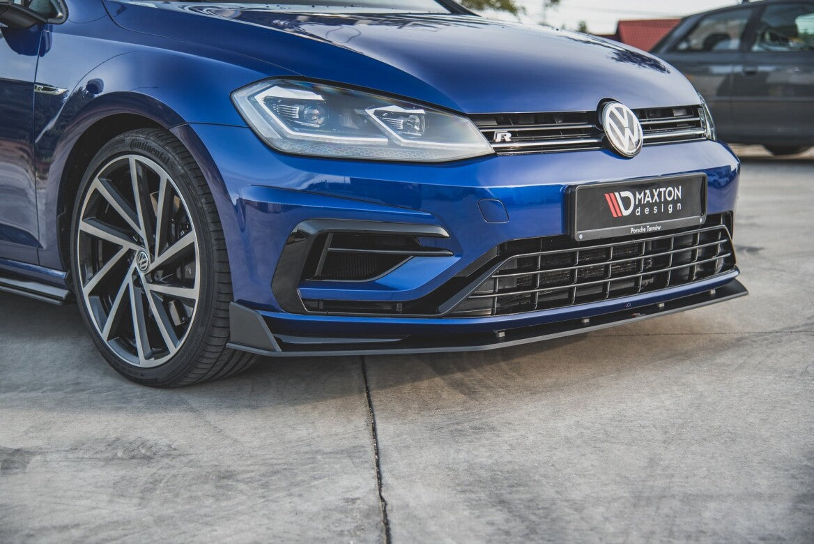 Street Pro Cup Spoilerlippe Front Ansatz V.2 für VW Golf 7 R Facelift   Maxton Design
