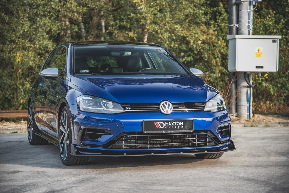 Street Pro Cup Spoilerlippe Front Ansatz V.2 für VW Golf 7 R Facelift   Maxton Design